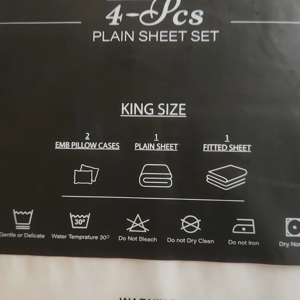 LUX Decor King Sheet Set